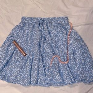 cute skirt with cow print and adjustable waist